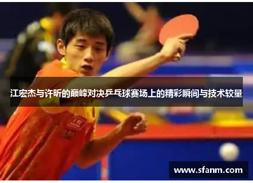 江宏杰与许昕的巅峰对决乒乓球赛场上的精彩瞬间与技术较量